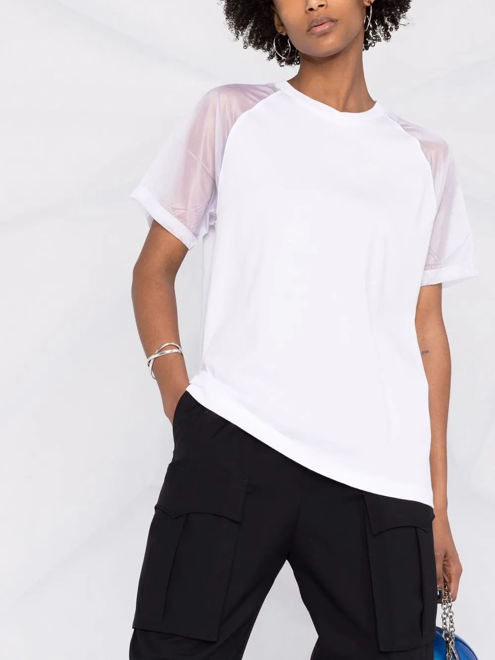 фото Adidas футболка fakten с прозрачными рукавами