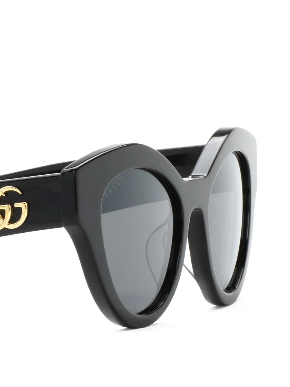 фото Gucci eyewear солнцезащитные очки в оправе 'кошачий глаз' с логотипом