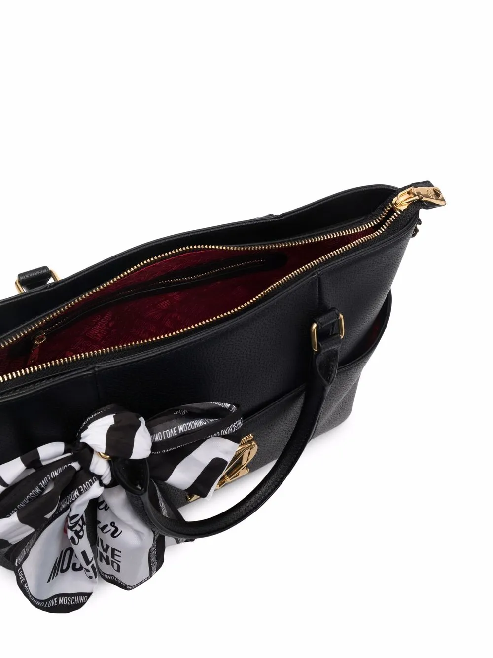 фото Love moschino сумка с логотипом и декоративным платком