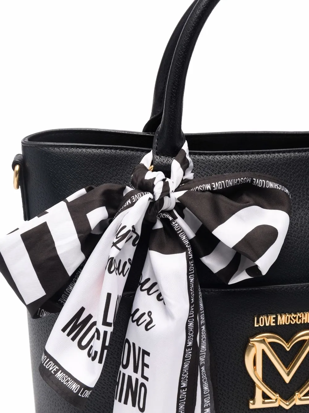 фото Love moschino сумка с логотипом и декоративным платком