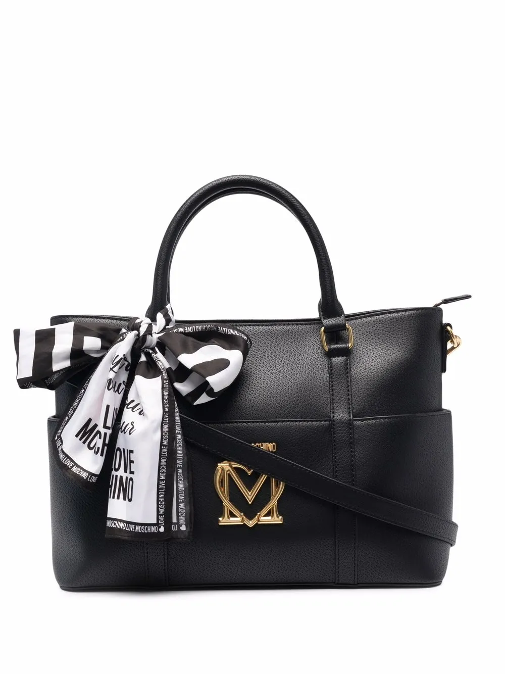 фото Love moschino сумка с логотипом и декоративным платком