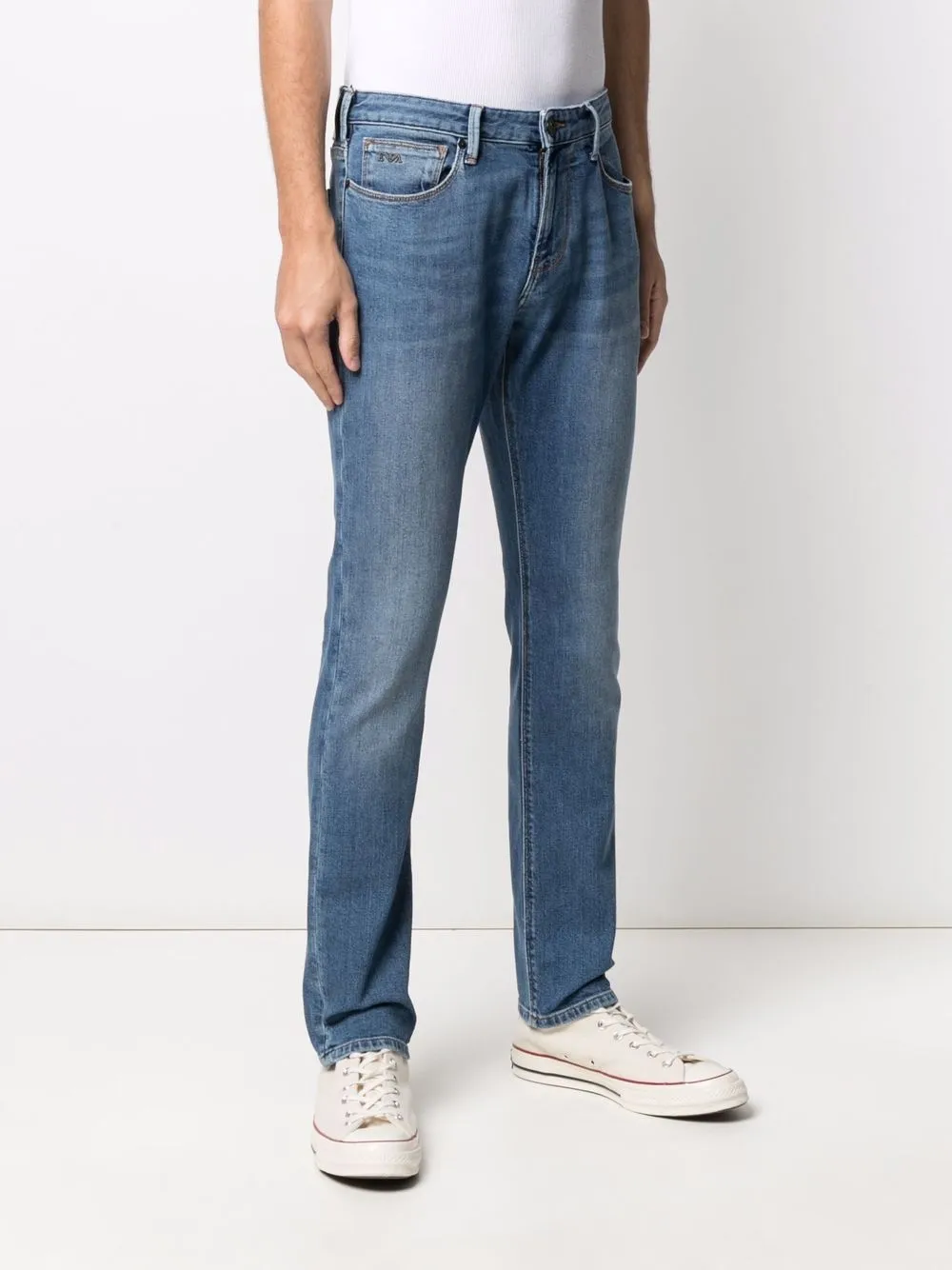 фото Emporio armani прямые джинсы средней посадки