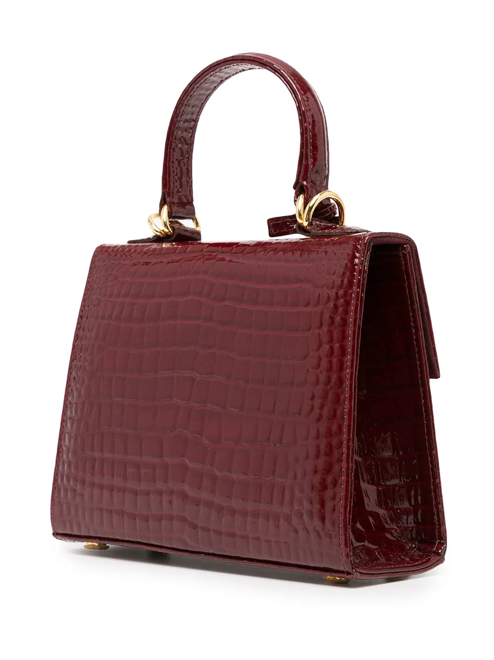 фото Sandra j сумка jackie micro с тиснением под крокодила