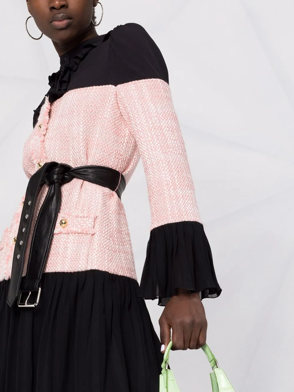 фото Moschino платье-рубашка в двух тонах