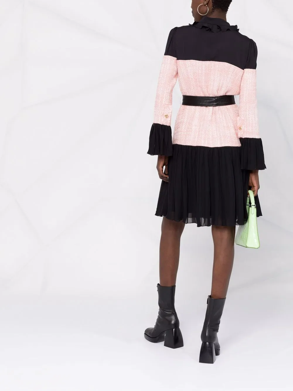 фото Moschino платье-рубашка в двух тонах