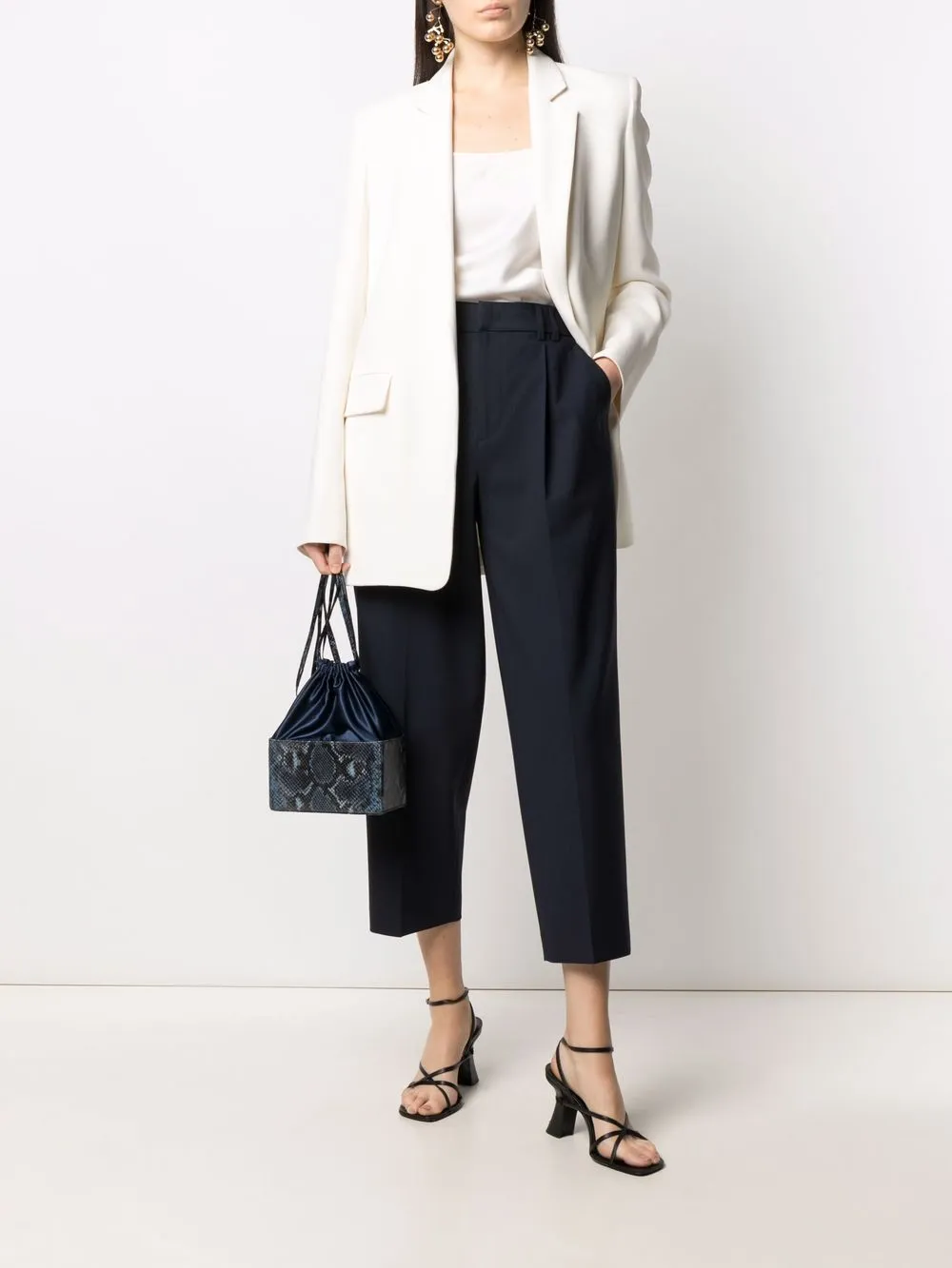 фото Altaire каркасная сумка с тиснением под кожу змеи