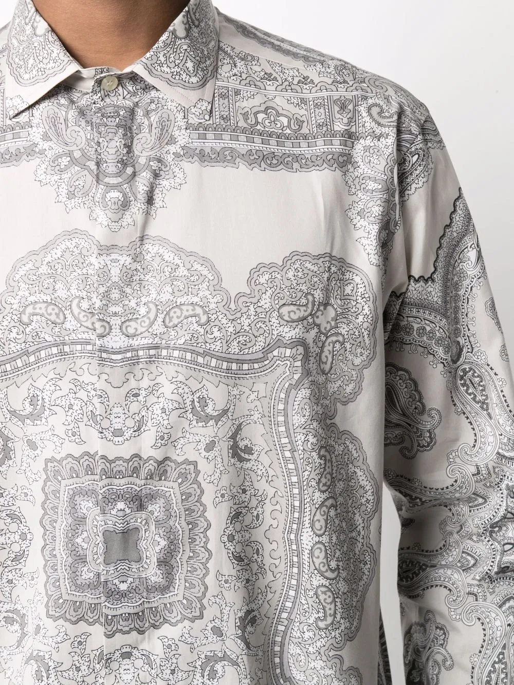 фото Etro рубашка с узором пейсли