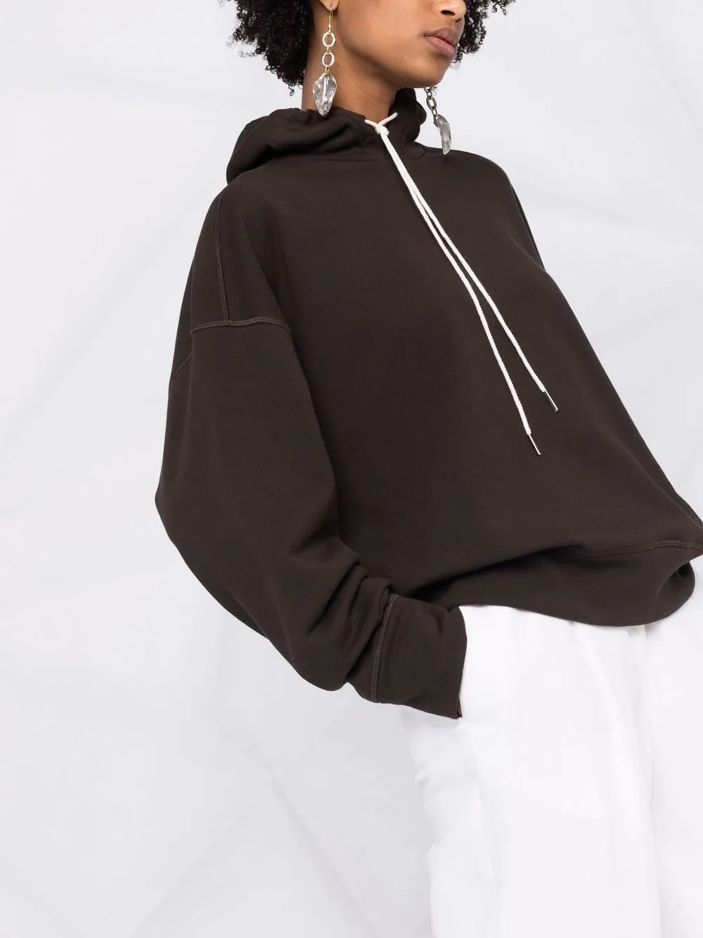 фото Jil sander толстовка с капюшоном на шнурке