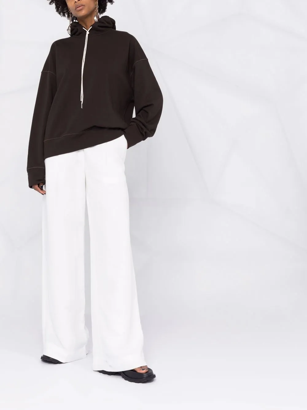 фото Jil sander толстовка с капюшоном на шнурке