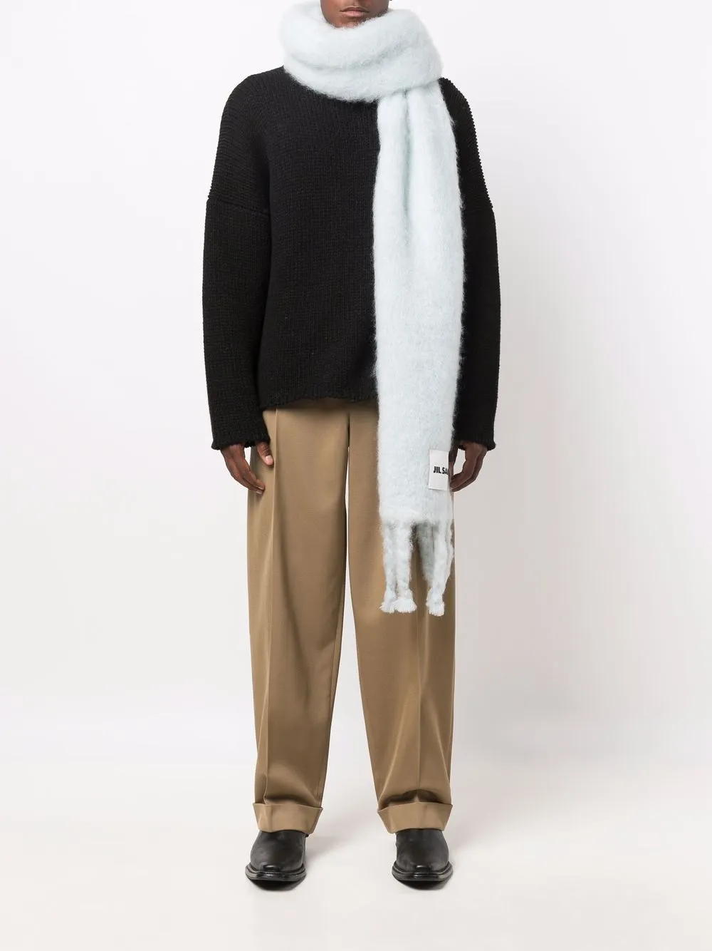 фото Jil sander трикотажный шарф