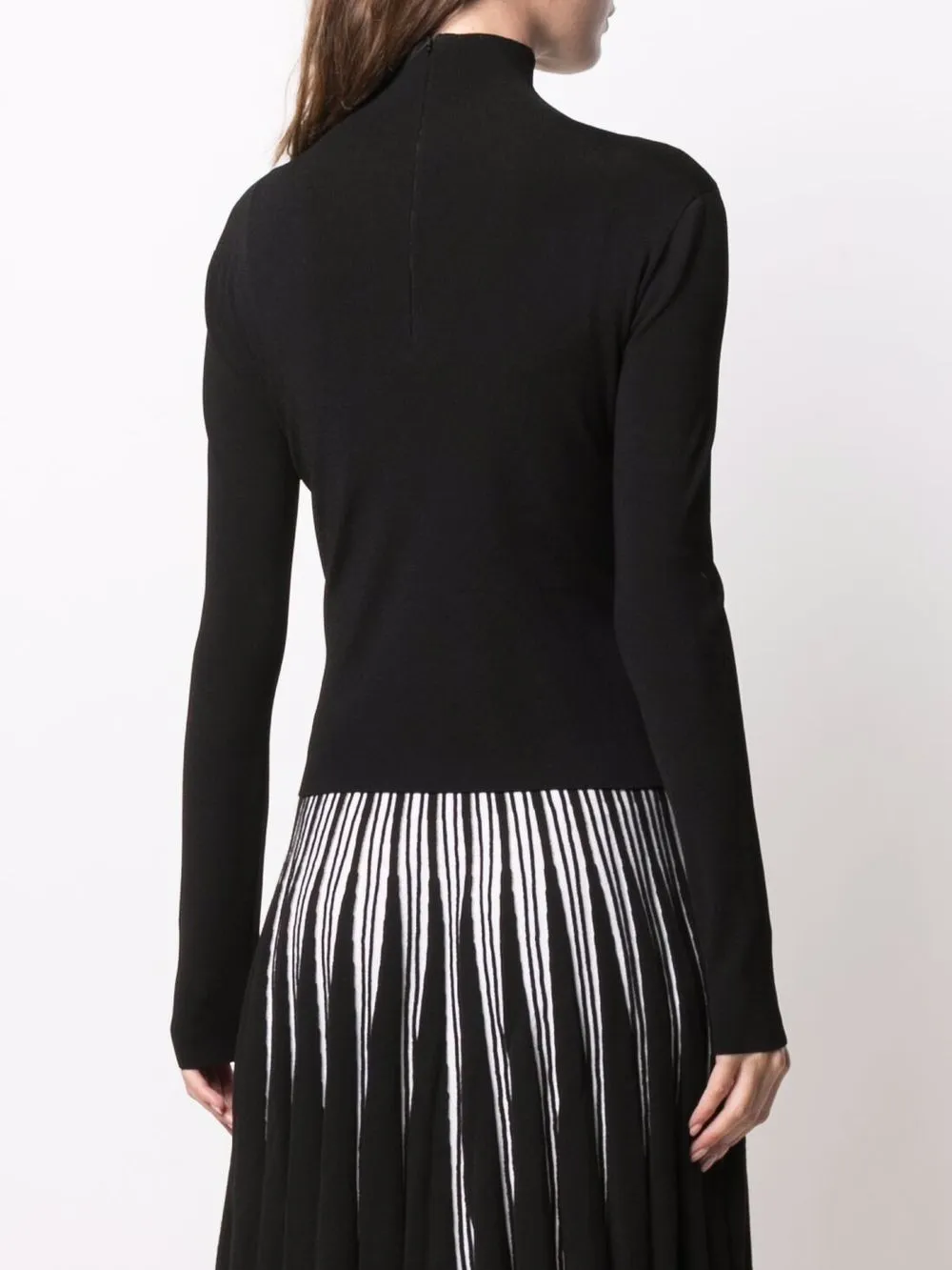 фото Versace топ из джерси с высоким воротником