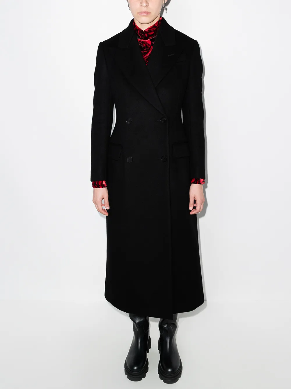 фото Alexander mcqueen двубортное пальто