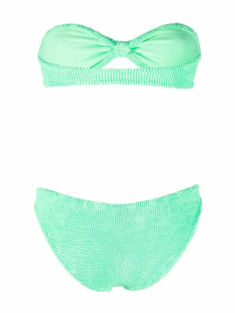 Hunza G Jean Strapless Bikini Set Farfetch