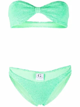 Hunza G Jean Strapless Bikini Set Farfetch