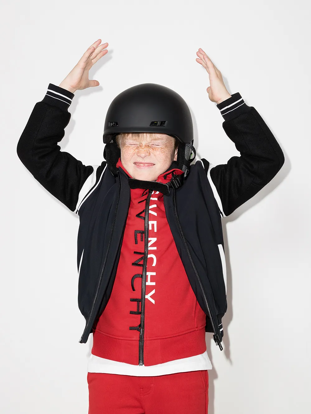фото Givenchy kids толстовка на молнии с логотипом
