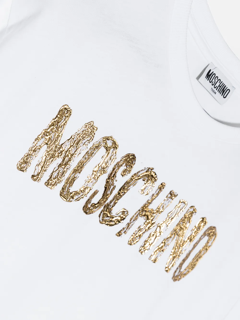 фото Moschino kids футболка с логотипом