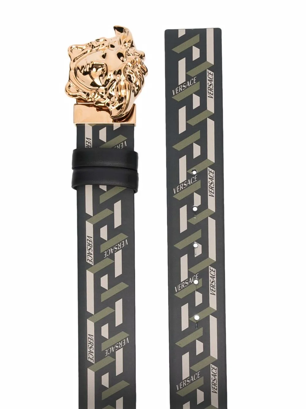 фото Versace ремень с декором medusa и узором greca