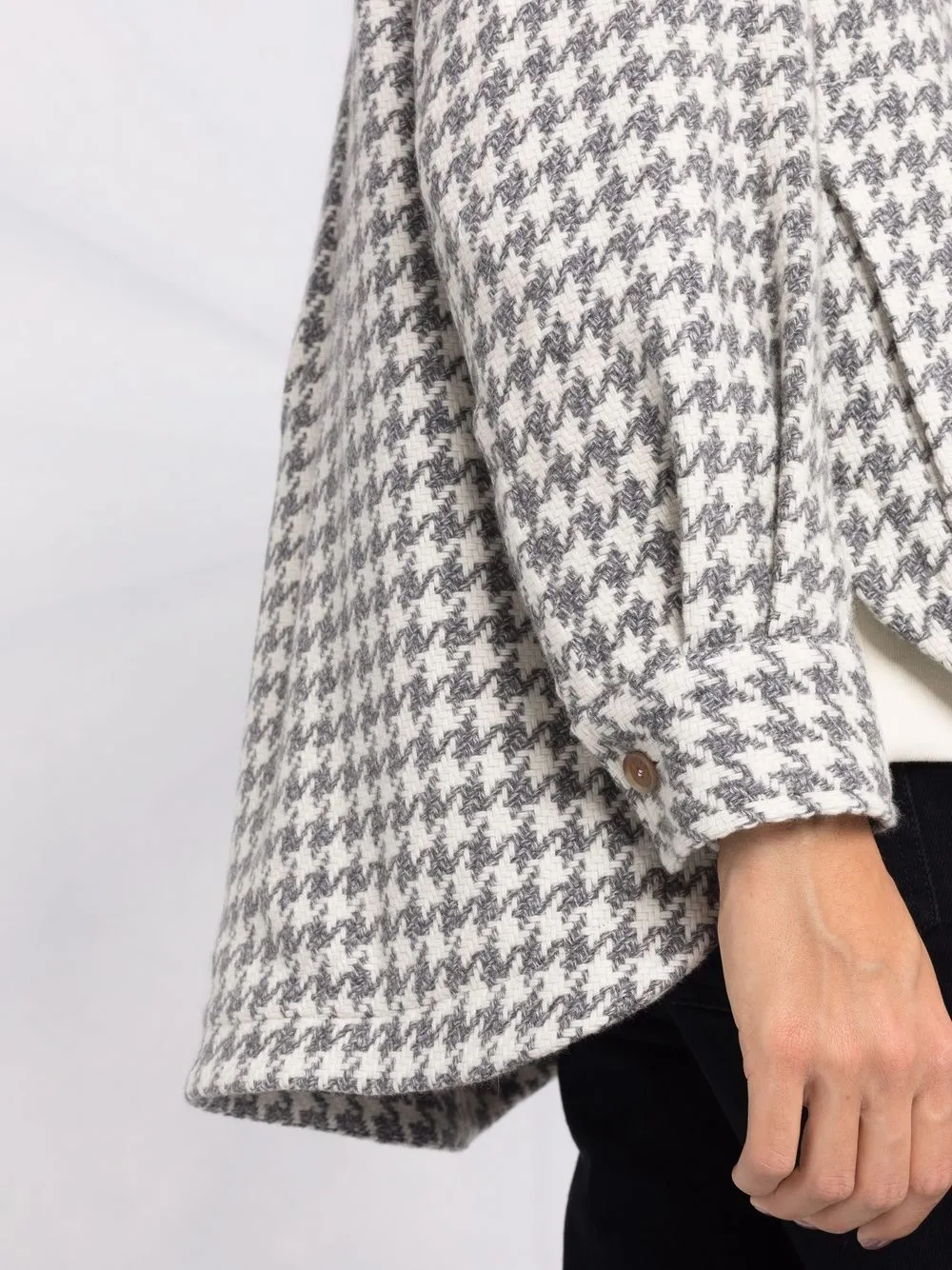 фото Kiton кашемировая куртка-рубашка в ломаную клетку