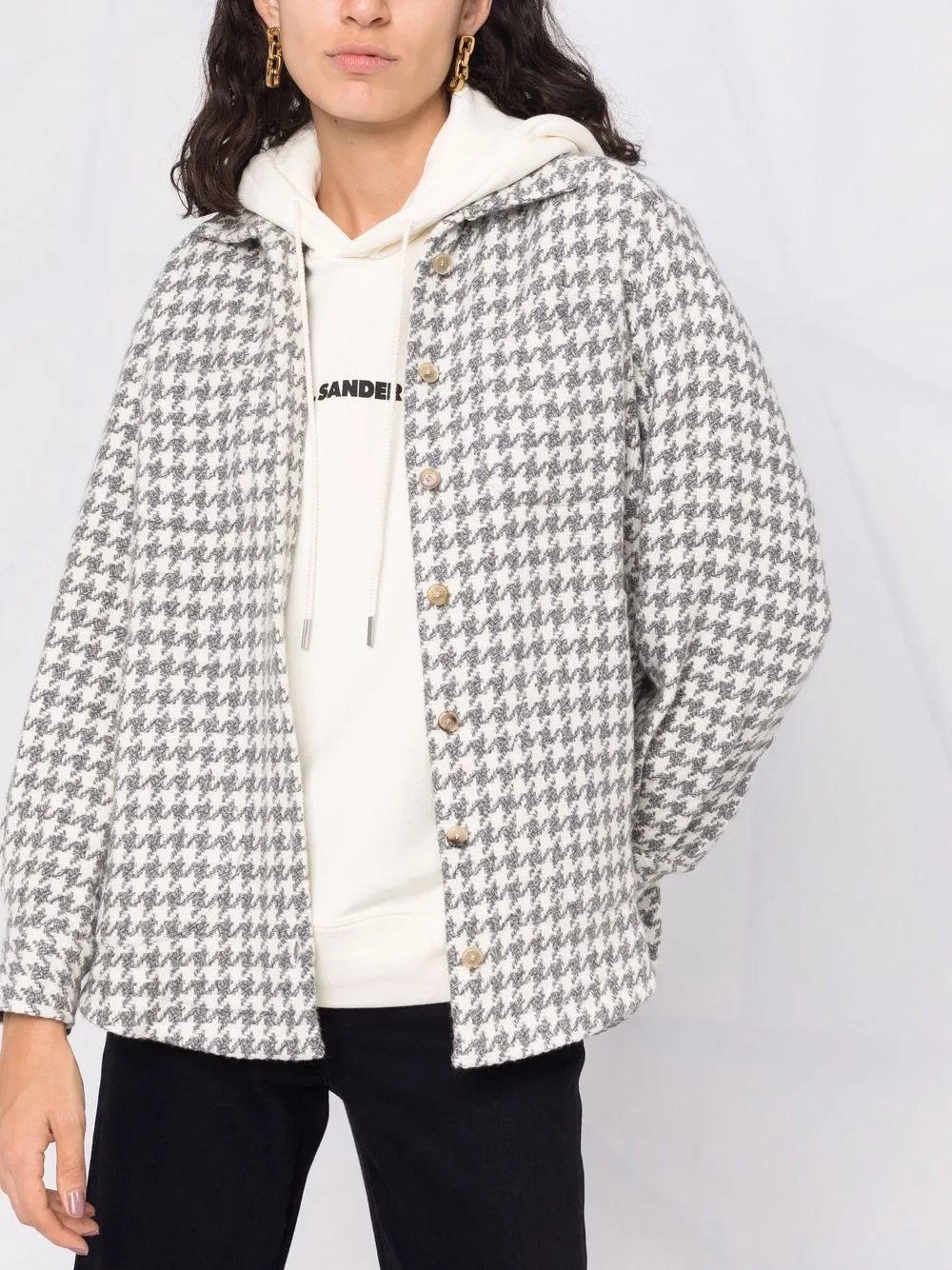 фото Kiton кашемировая куртка-рубашка в ломаную клетку