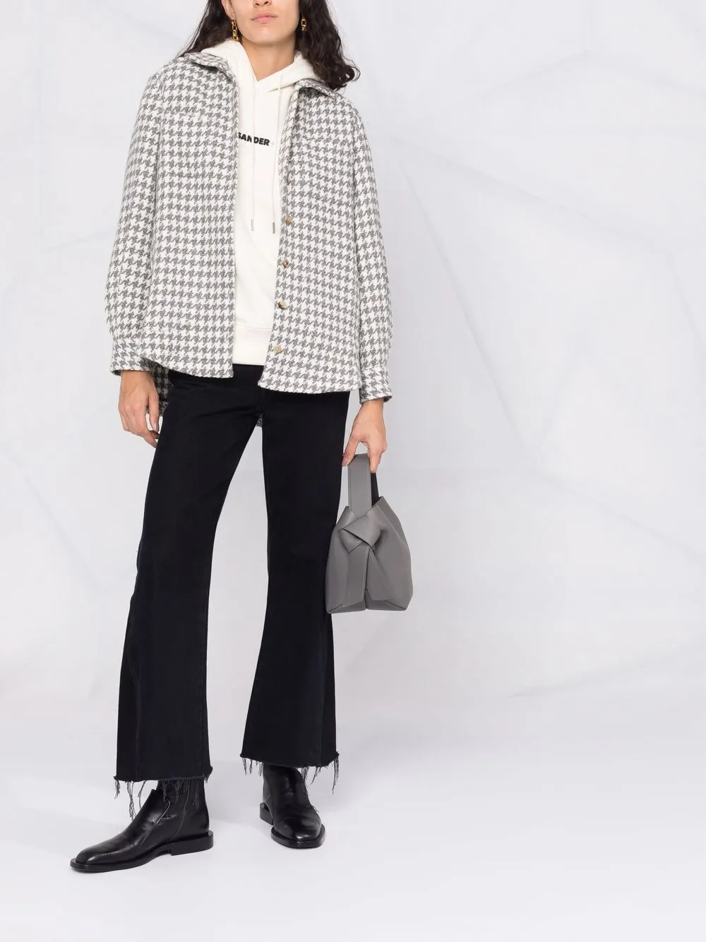 фото Kiton кашемировая куртка-рубашка в ломаную клетку
