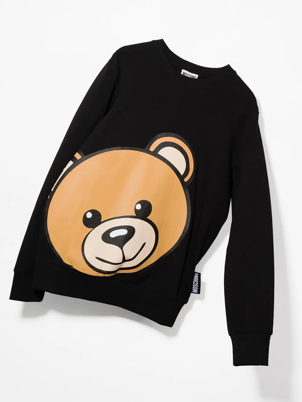 фото Moschino kids толстовка teddy с круглым вырезом