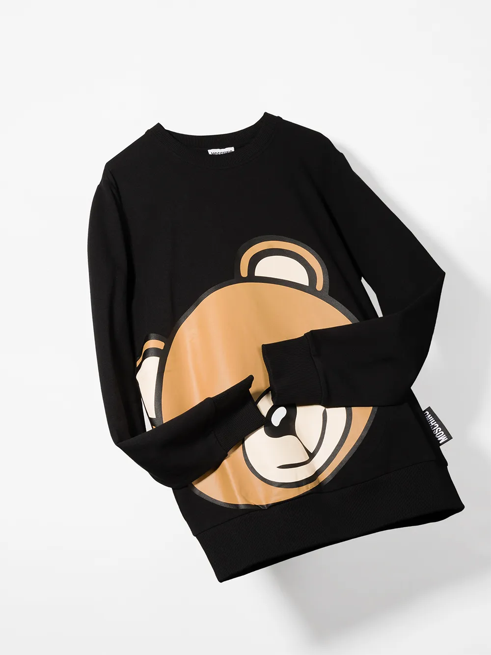 фото Moschino kids толстовка teddy с круглым вырезом