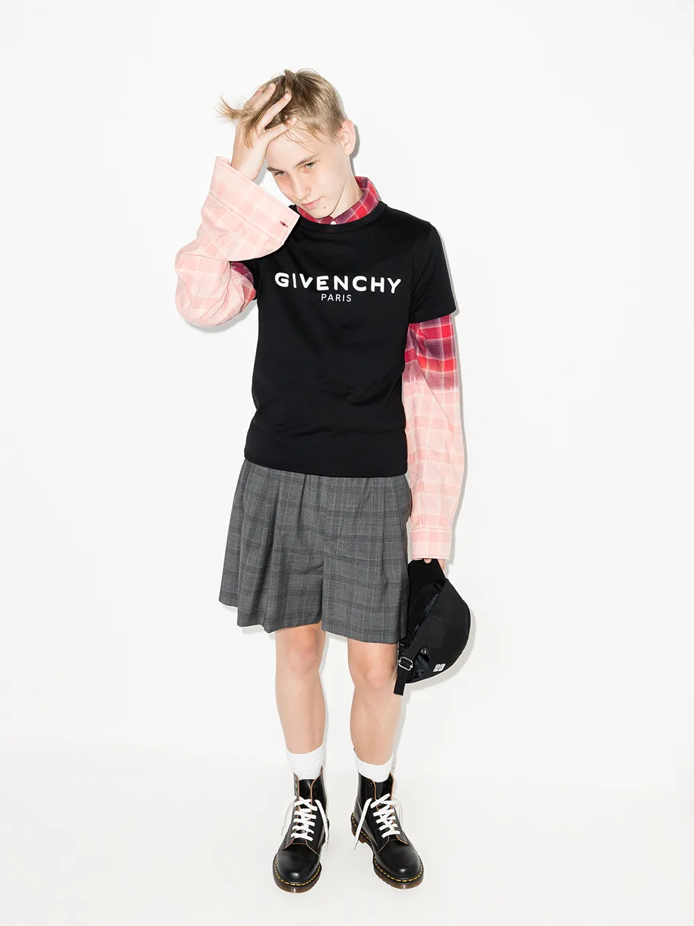 фото Givenchy kids футболка с логотипом