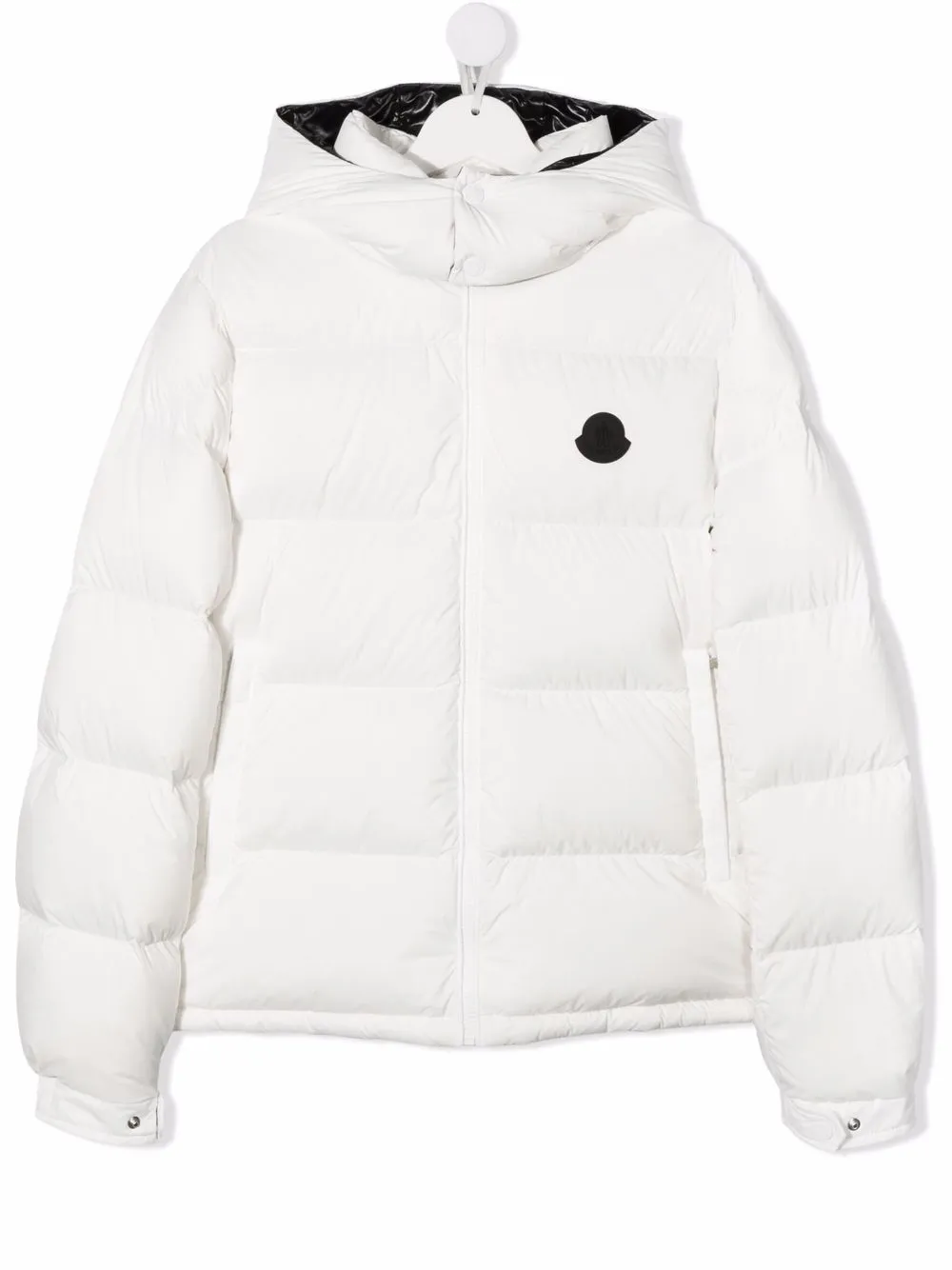 фото Moncler enfant пуховик с логотипом
