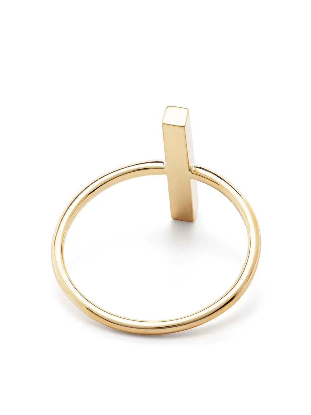 фото Ahkah кольцо message in the stone из желтого золота