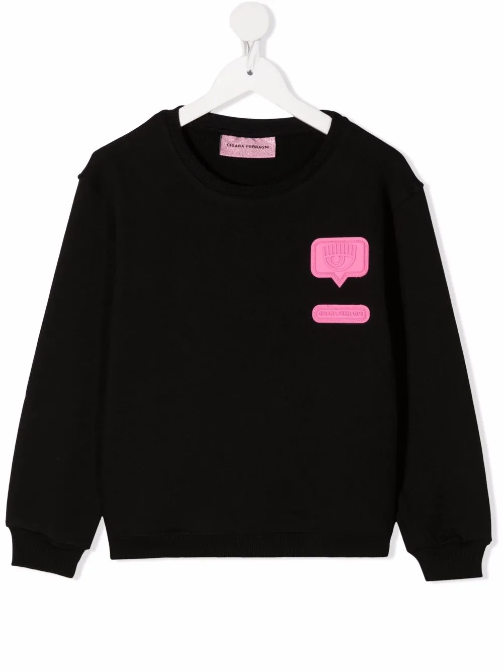 фото Chiara ferragni kids толстовка с нашивкой-логотипом
