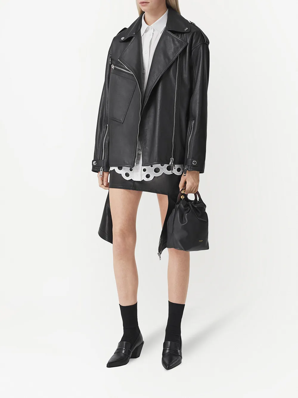 фото Burberry сумка-ведро с ручками-кольцами