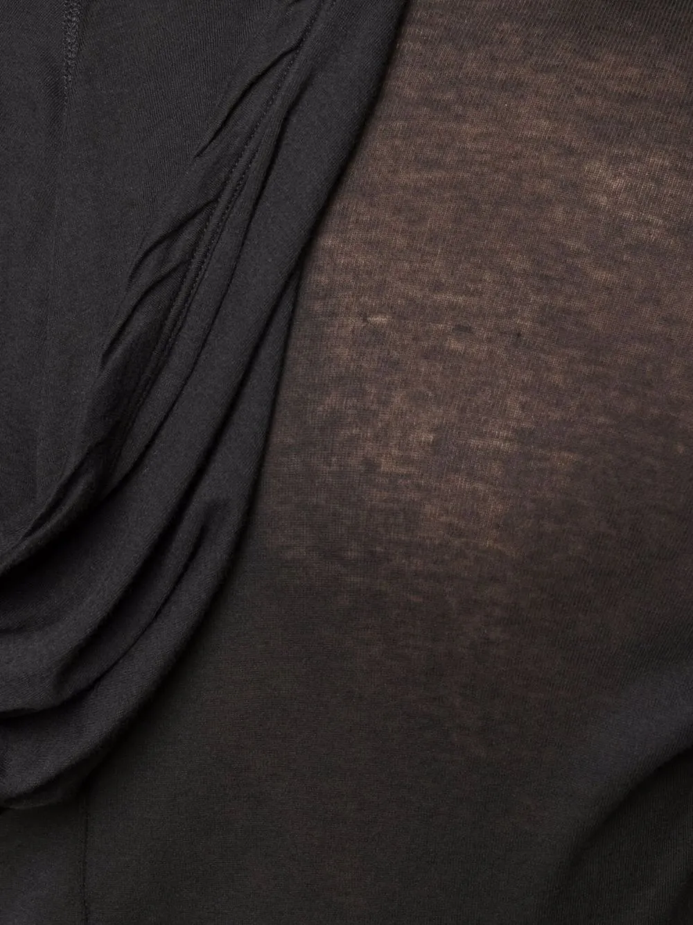фото Rick owens полупрозрачное худи из органического хлопка