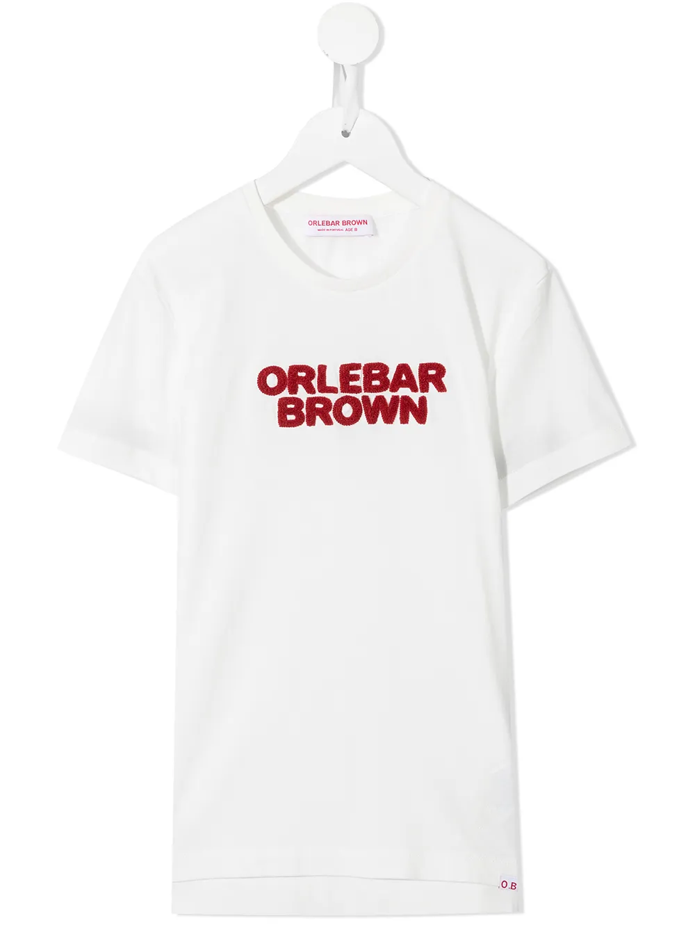 фото Orlebar brown kids футболка с фактурным логотипом