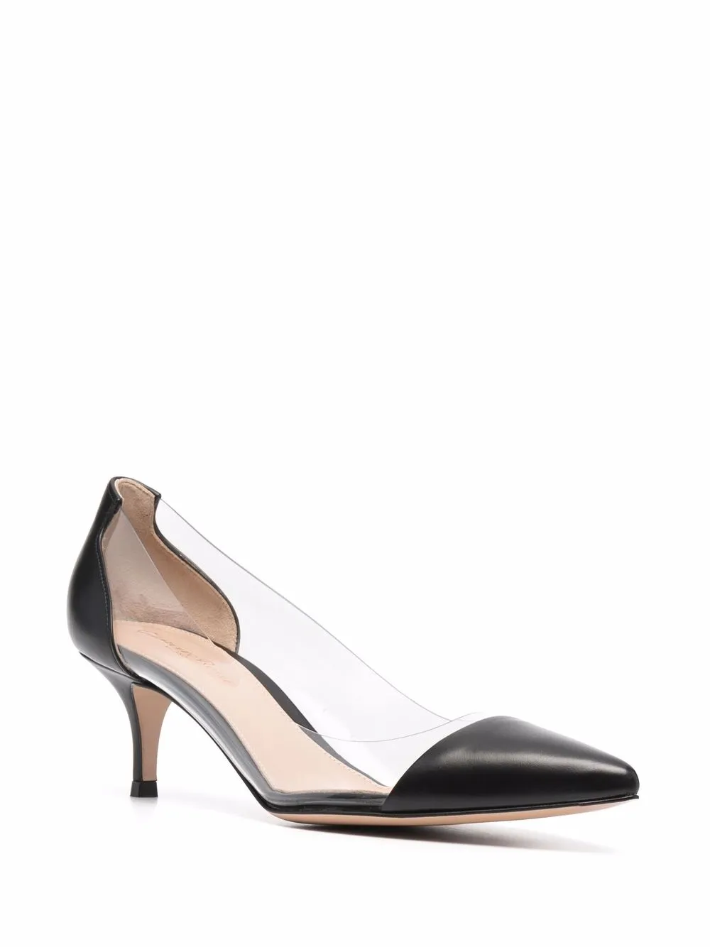 фото Gianvito rossi туфли plexi 55 с заостренным носком