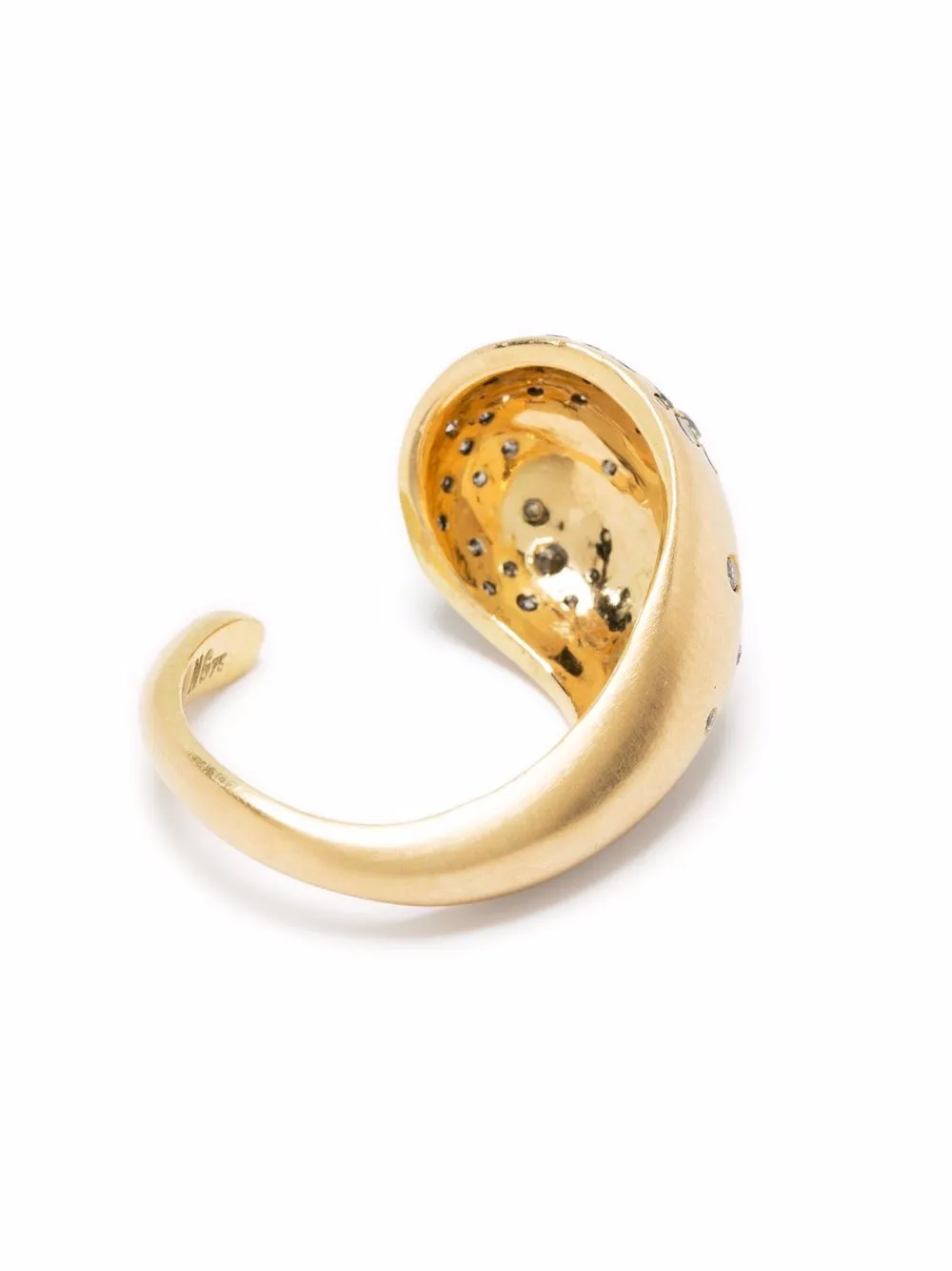 фото Nada ghazal кольцо fuse glamour из желтого золота с бриллиантами