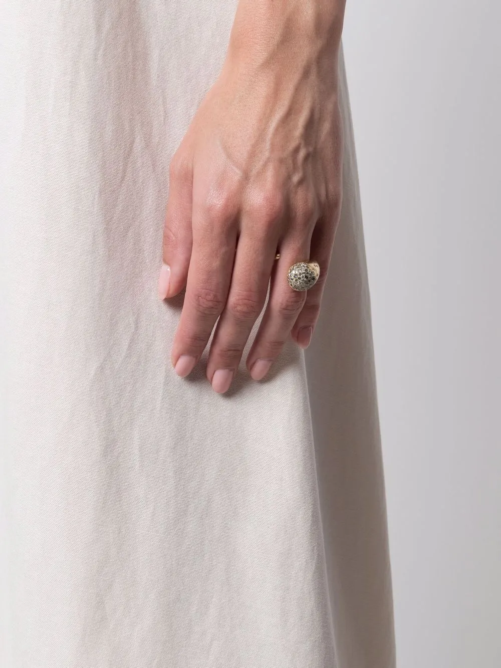 фото Nada ghazal кольцо fuse glamour из желтого золота с бриллиантами