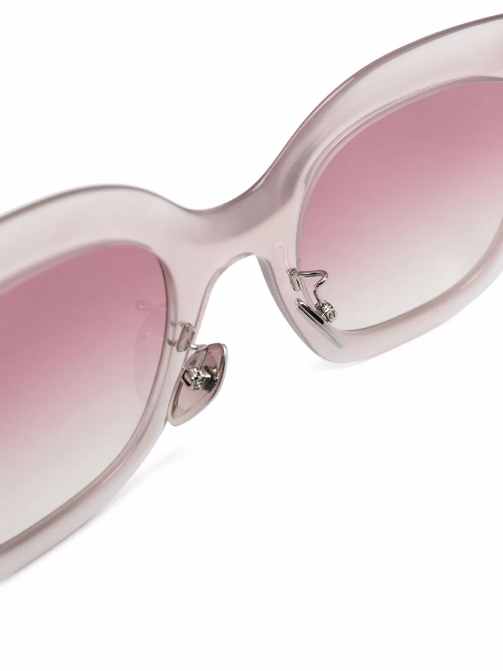 фото Isabel marant eyewear солнцезащитные очки в прозрачной оправе 'кошачий глаз'