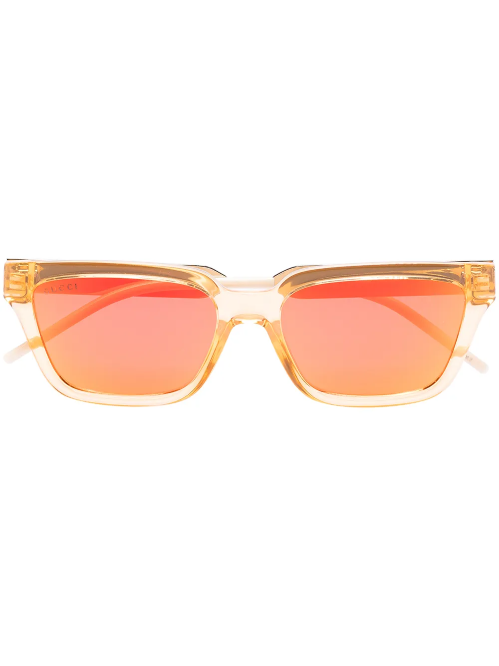фото Gucci eyewear солнцезащитные очки в прямоугольной оправе