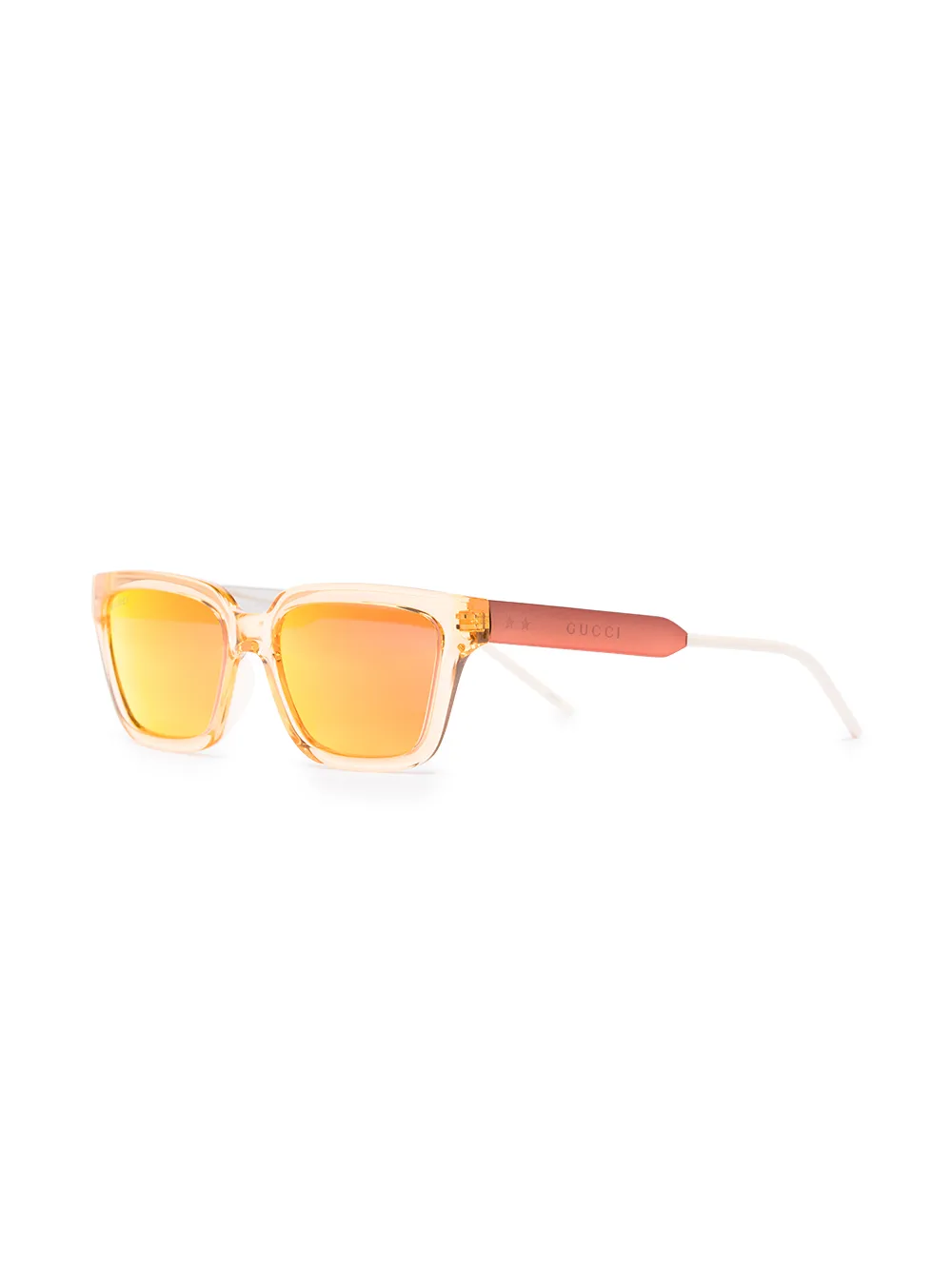 фото Gucci eyewear солнцезащитные очки в прямоугольной оправе