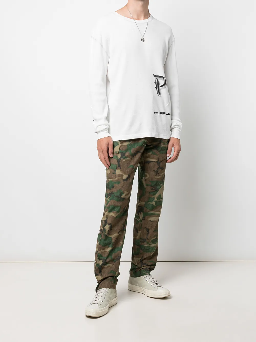 фото Purple brand брюки карго с камуфляжным принтом