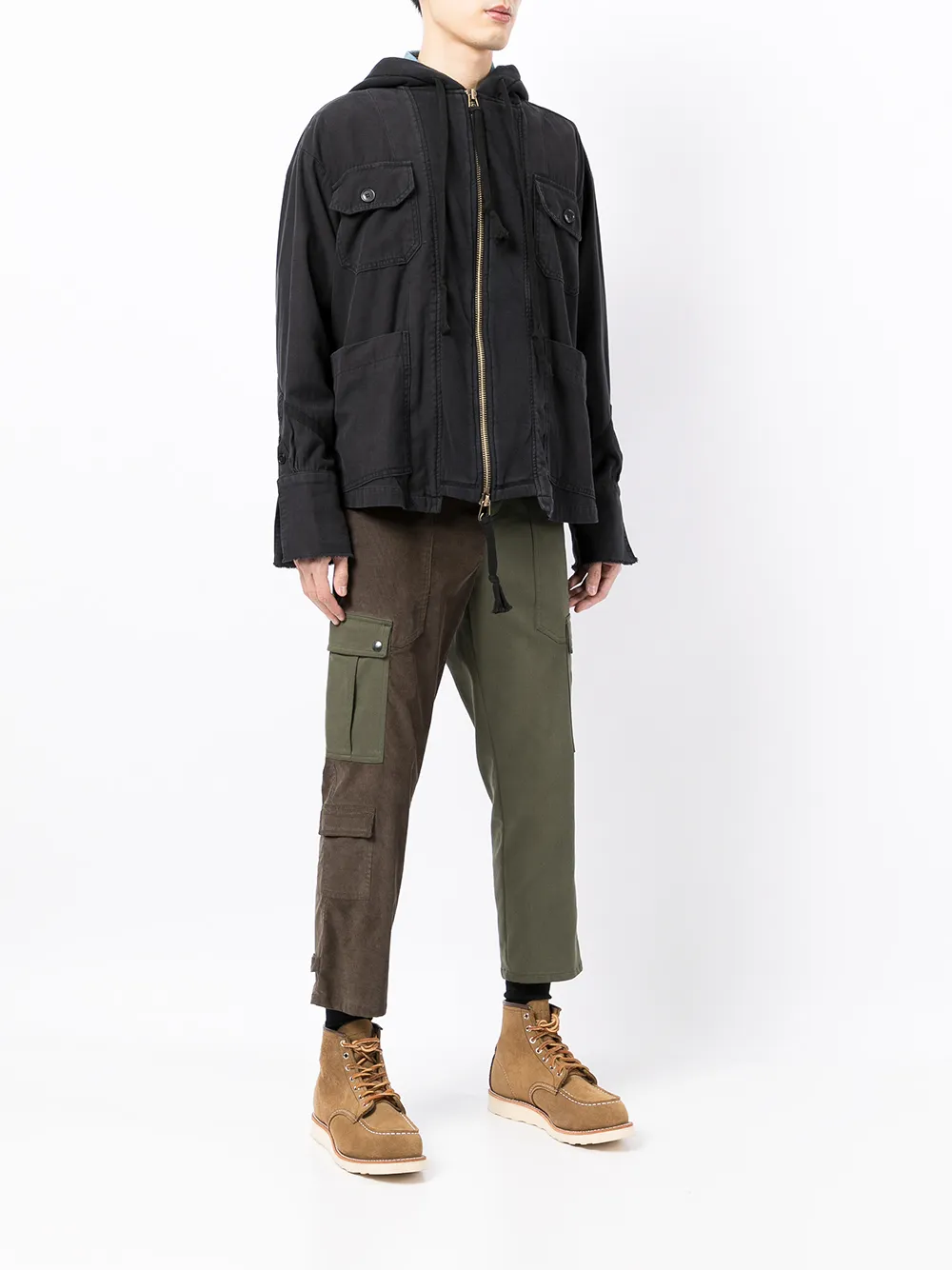 фото Greg lauren куртка с капюшоном