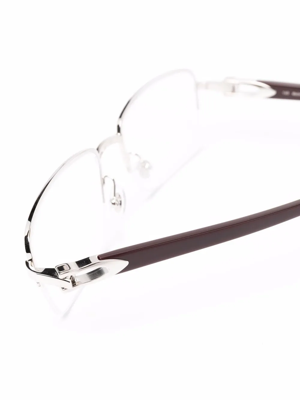 фото Cartier eyewear очки c decor в прямоугольной оправе
