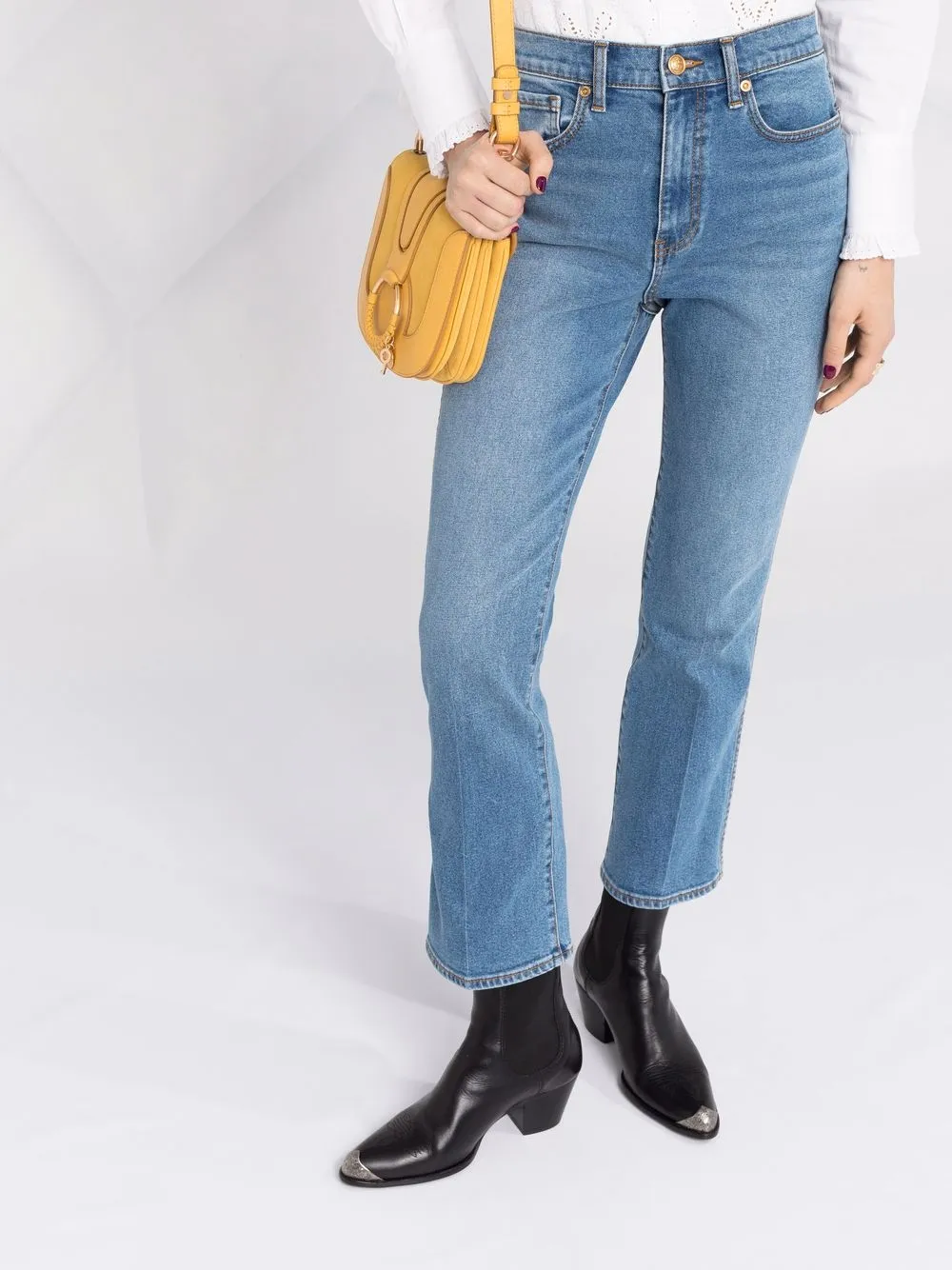 фото Tory burch укороченные джинсы