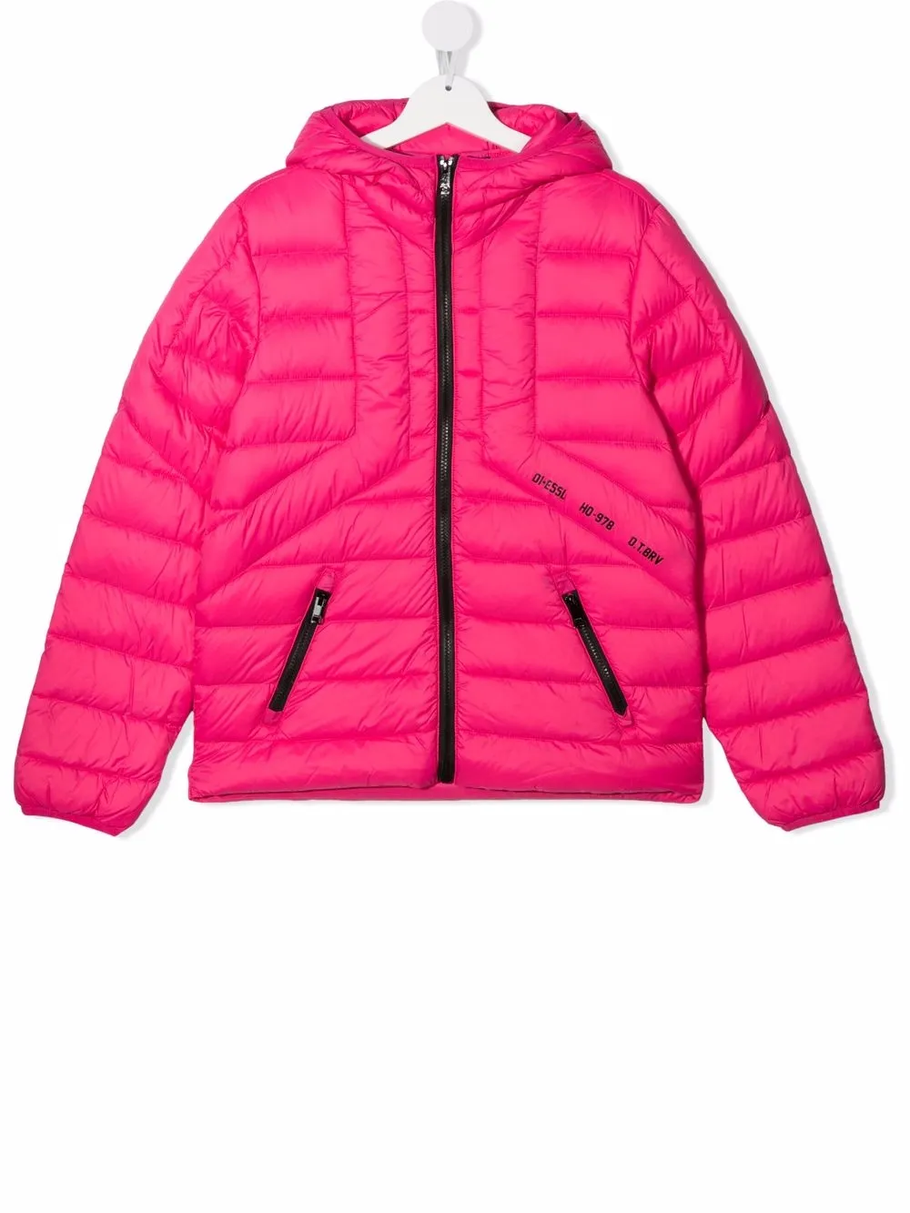 фото Diesel kids пуховик jdwain с капюшоном