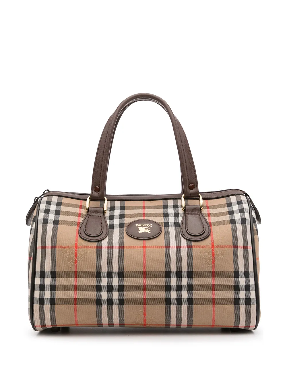 фото Burberry pre-owned сумка boston в клетку house check
