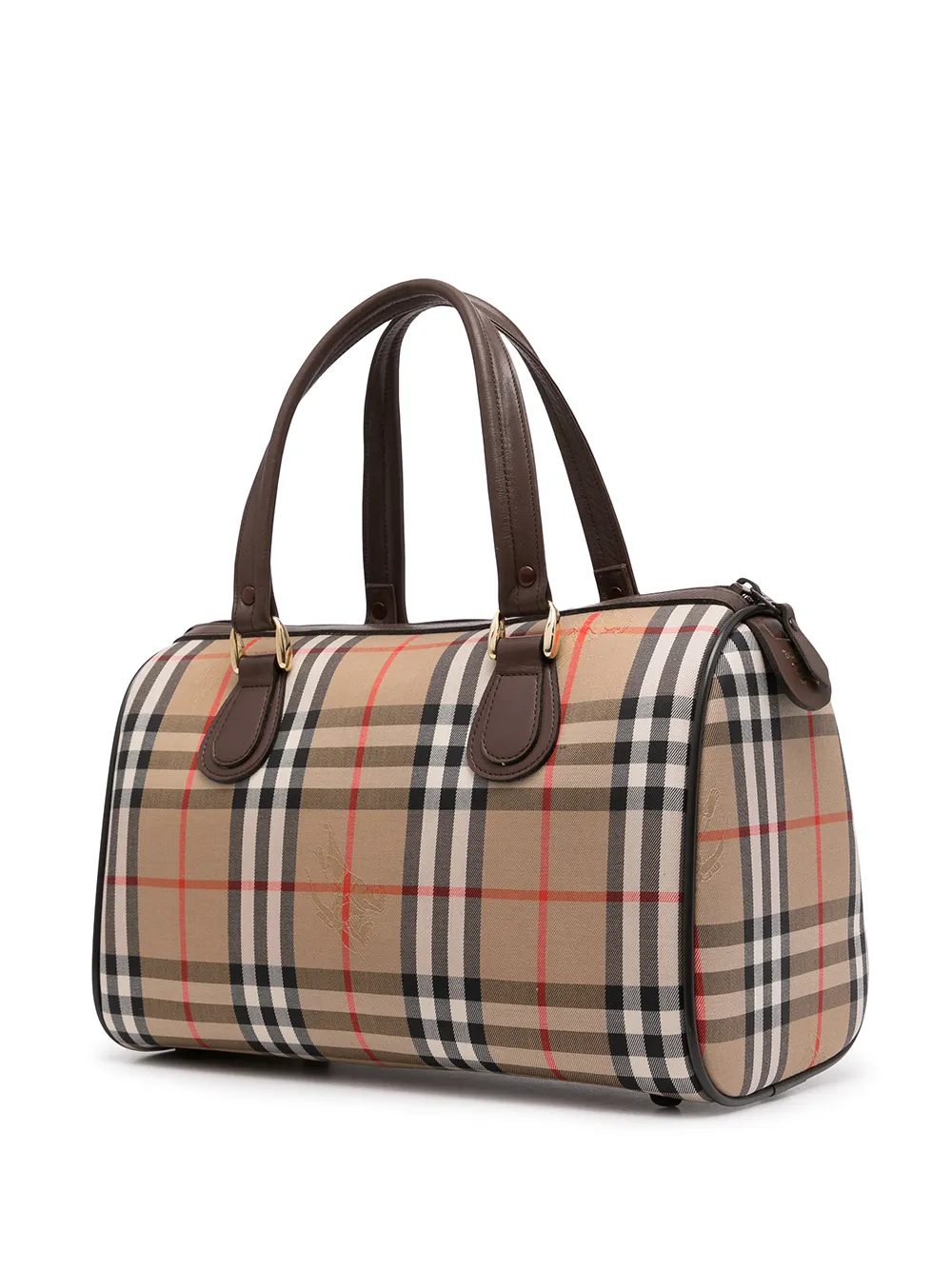 фото Burberry pre-owned сумка boston в клетку house check