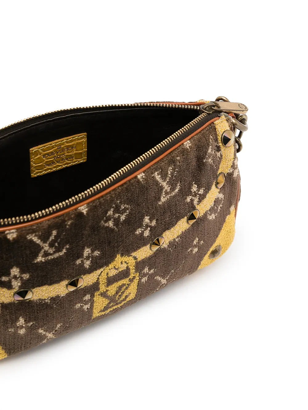 фото Louis vuitton мини-сумка pochette accessoires pre-owned с эффектом тромплей