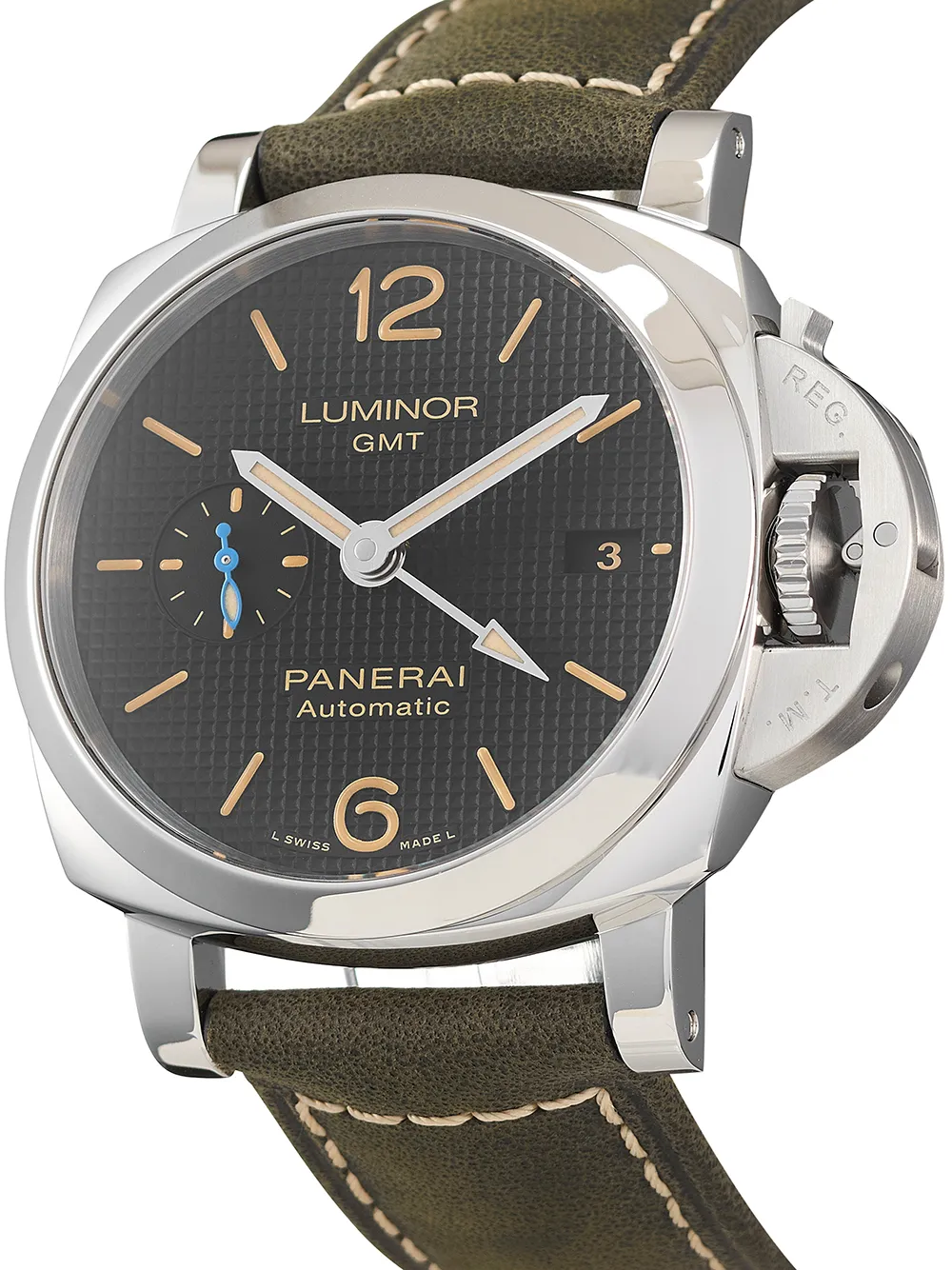 фото Panerai наручные часы luminor gmt pre-owned 42 мм 2021-го года