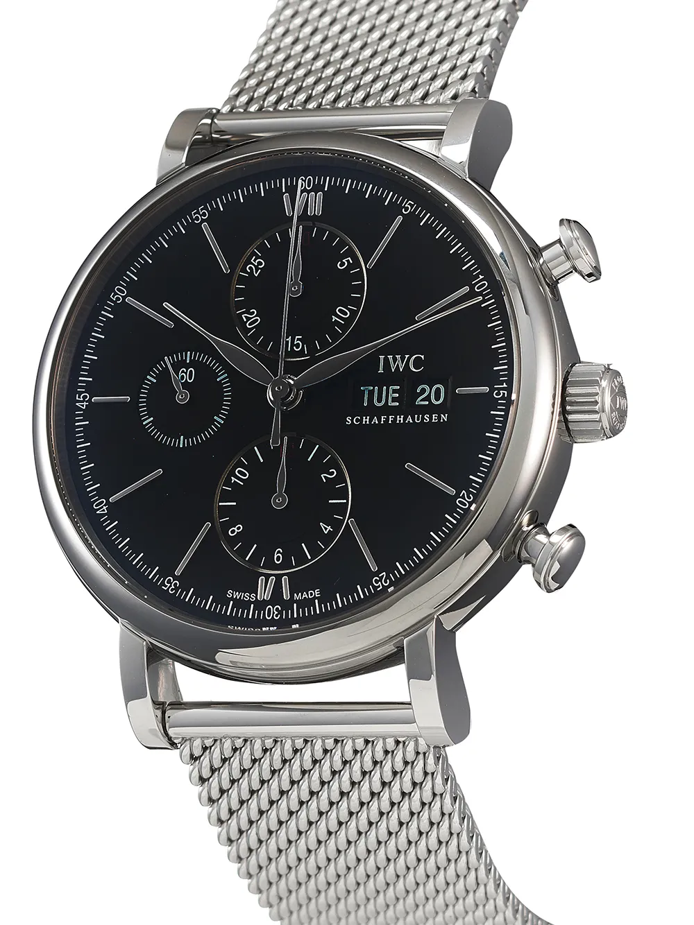 фото Iwc schaffhausen наручные часы portofino chronograph pre-owned 42 мм 2021-го года