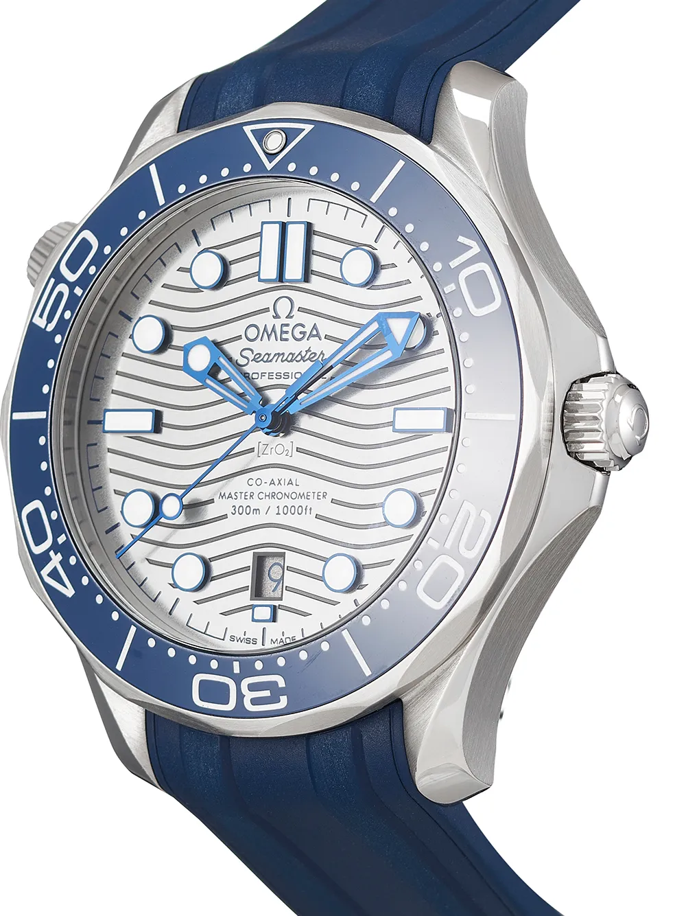 фото Omega наручные часы seamaster diver 300m co-axial master chronometer pre-owned 42 мм 2019-го года